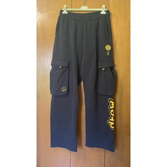 NWT Drew House Black Cartoon Cargo Sweatpants, Large - Picture 2 of 10